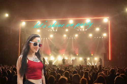 Vista 2 de Joyas musicales de rubí para la cara, gemas de cristal rave, tatuajes de fiesta con purpurina (8 piezas)