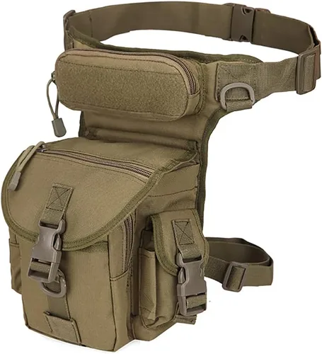 Vista 4 de Bolsa táctica multiusos para piernas/plataforma de pierna - bolsa de utilidad de estilo militar - 4