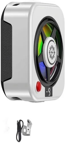 Vista 2 de Aluminum Alloy Phone Cooler Magnetic Mount Fast Cooling(A)