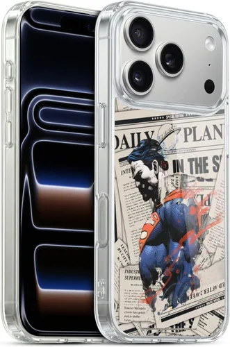 Vista 17 de Head Case Designs Officially Licensed Superman DC Comics Collage 80th Anniversary Gel Case [Military Grade Protection] Compatible with Apple iPhone