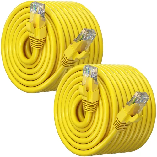 Vista 13 de Maximm Cable Ethernet Cat6, color negro (paquete de 2), cable UTP de 10 Gbps 550 MHz