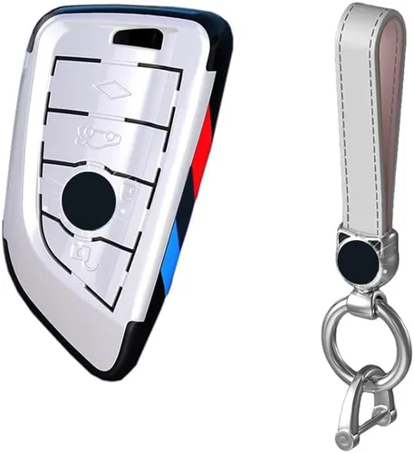 Vista 12 de Smart Remote Key Case Funda protectora para BMW 2 5 6 7 X1 X2 X3 X5 X6 Series con llavero