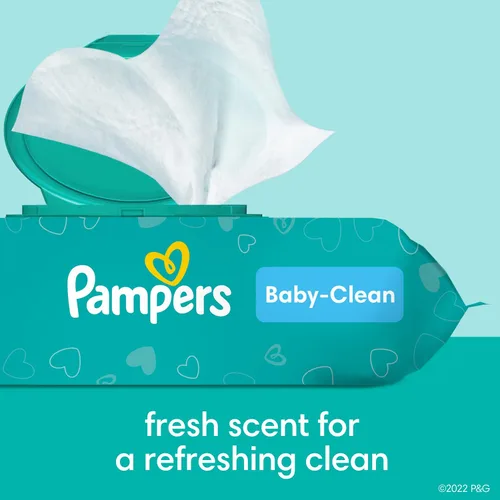 Vista 2 de Pampers Toallitas para bebés Complete Clean Baby Fresh Scent 9X 80 Pop-Top - 720 Count