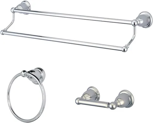 Vista 4 de Kingston BAK175348BB - Juego de accesorios de baño, latón cepillado Cobrizo cepillado