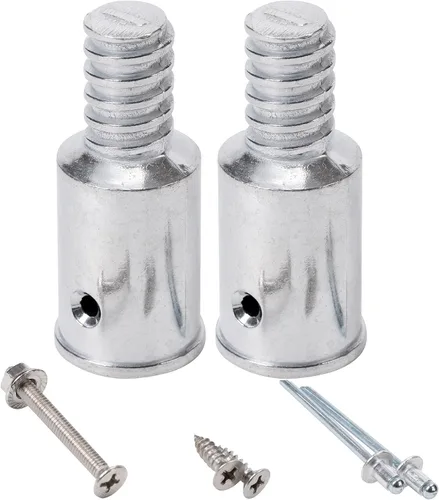 Vista 11 de Reemplazo de puntas roscadas de metal de 1" para mango de escoba de empuje de madera extremo roscado