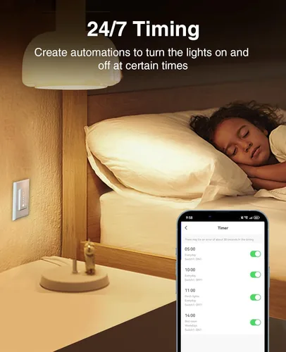 Vista 7 de GHome - Interruptor de luz regulador inteligente, polo único, atenuación