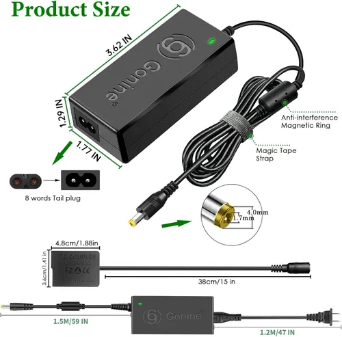 Vista 7 de DMW-DCC8 Gonine DC Acoplador DMW-AC8 Kit de cargador de cámara de CA (DMW-BLC12 Reemplazo de batería) para cámaras PANASONIC DMC-FZ200, DMC-FZ1000