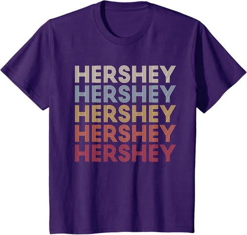 Vista 17 de Hershey Pennsylvania Hershey PA Retro Camiseta de texto vintage, Azul