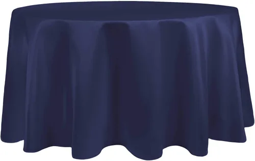 Vista 32 de Ultimate Textile Mantel redondo de satén nupcial de 60 pulgadas, se adapta a mesas de menos de 60 pulgadas de diámetro, berenjena morado berenjena
