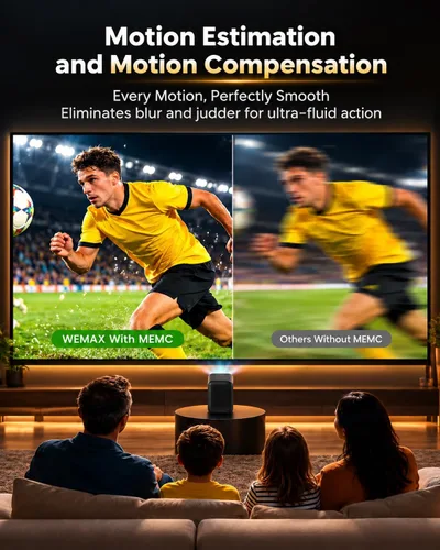 Vista 6 de Proyector inteligente de Google TV, con licencia de Netflix Marrón/Negro