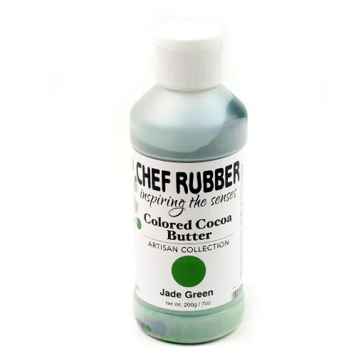 Vista 5 de Chef Rubber Manteca de cacao, colección artesanal, blanco alabastro, 7 onzas