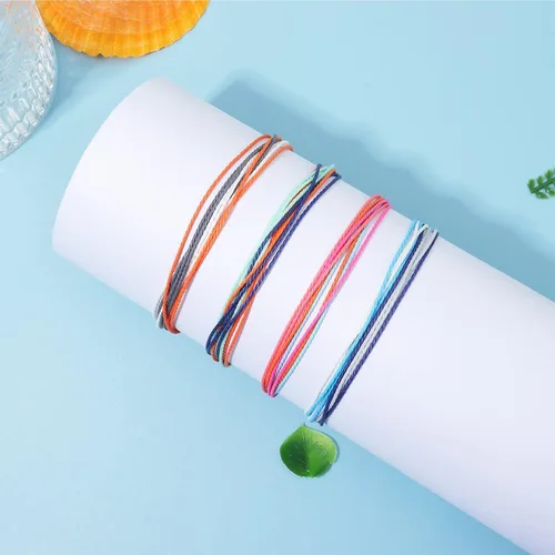 Vista 6 de Roe Dolph Pulseras de cuerda para mujer, pulseras impermeables de verano, trajes para mujer, pulseras de surf de ola, pulseras de tobillo