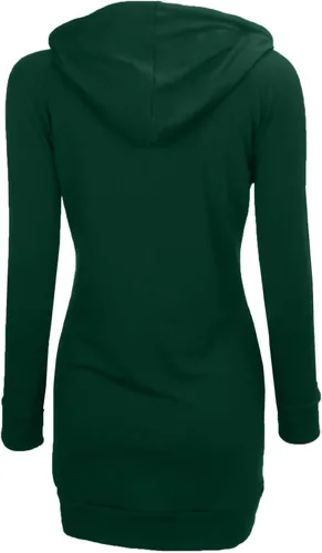 Vista 4 de BEPEI Sudaderas con capucha para mujer, manga larga, estilo túnica, elegantes, con bolsillos