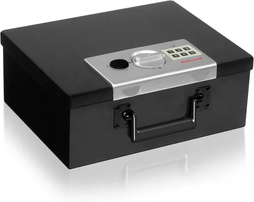 Vista 2 de Caja de seguridad de acero de Honeywell, modelo digital resistente al fuego, de 0.26 pies cúbicos, 6108