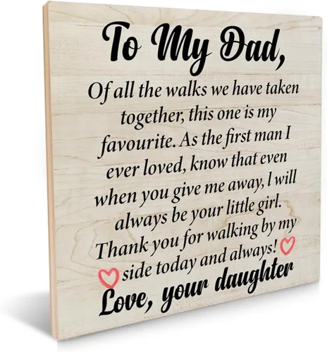 Vista 8 de Letrero de madera rústico con texto en inglés "Dad Gifts to My Dad", letrero de madera con frase "You're the Best Dad" ("You're the Best Dad")