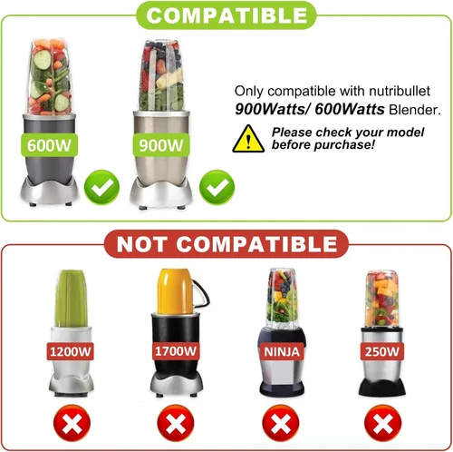 Vista 2 de Extractor de cuchilla cruzada compatible con licuadora Nutribullet serie 7 piezas (1 hoja extractora)