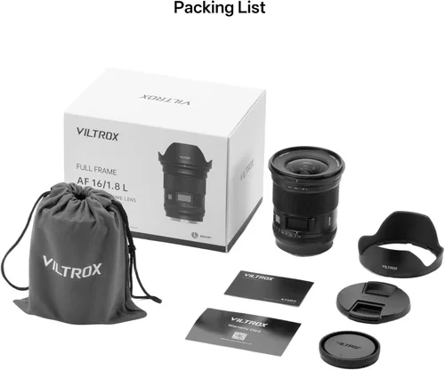 Vista 8 de VILTROX 16mm f/1.8 L Lens Full Frame Wide Angle Autofocus Lens with LCD Screen Compatible with L Mount Cameras Leica SL SL2 SL2-S SL3 SL3-S/Lumix S1