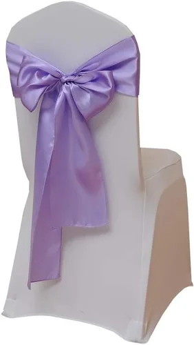 Vista 9 de 25 cintas decorativas para sillas de boda, lazos de satén para ferias comerciales, eventos de Navidad, baby shower, fiesta de cumpleaños, aguamarina