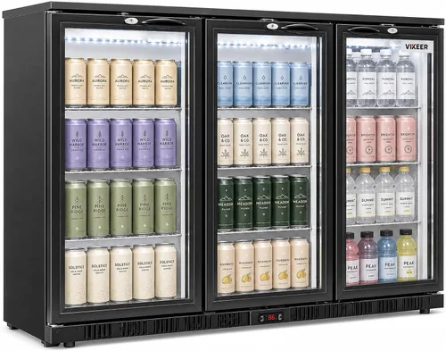 Vista 7 de VIKEER Refrigerador comercial de cristal de la barra posterior de 7.06Cu.Ft