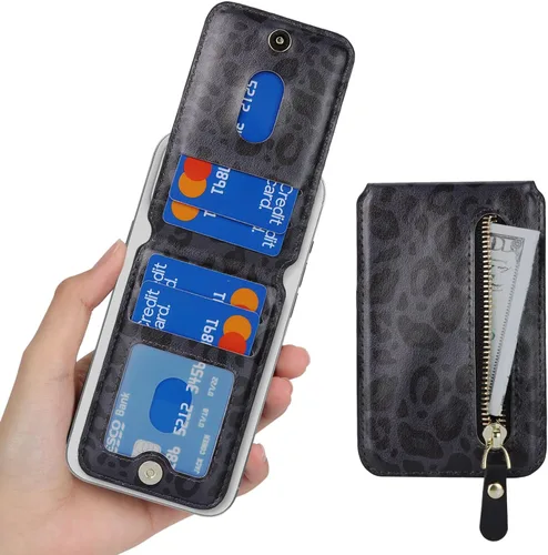 Vista 4 de Cavor Compatible con Magsafe Wallet, soporte ajustable, cartera magnética para iPhone 17/16 Pro Max/14 Pro/15/14 Plus/13/12, tarjetero Magsafe