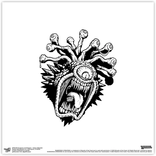 Vista 9 de Gallery Pops Dungeons & Dragons - Arte de pared clásico de Beholder, versión enmarcada negra, 12 x 12 pulgadas Versión con marco negro