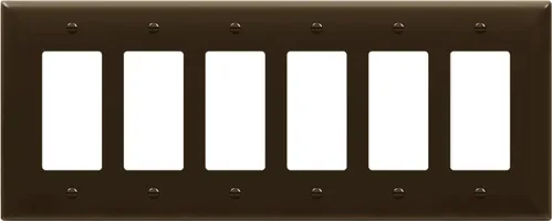 Vista 16 de ENERLITES Placa de pared decorativa para interruptor de luz o receptáculo, tamaño 6-Gang 4.50" x 11.81" pulgadas, policarbonato termoplástico Negro