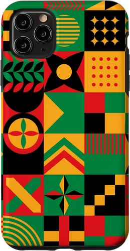 Vista 13 de Funda para iPhone 14 Pro Max con patrón tribal africano orgullo afroamericano historia negra