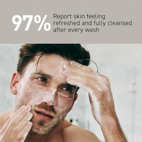 Vista 4 de Brickell - Limpiador facial de carbón purificador para hombres, limpiador facial diario natural y orgánico, 8 onzas, perfumado