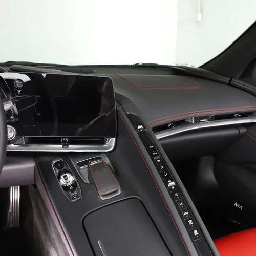 Vista 6 de Decoración de ventilación de CA para salpicadero, aire acondicionado, salida de aire, cubierta de ventilación compatible con Chevrolet Corvette C8