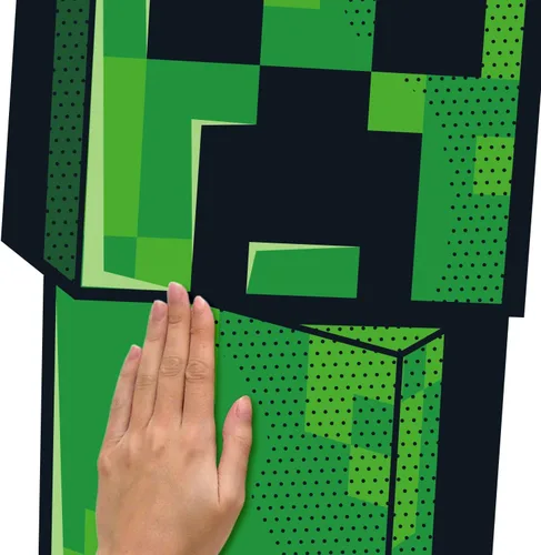Vista 4 de RoomMates RMK5360GM Minecraft Creeper - Calcomanías de pared gigantes para despegar y pegar