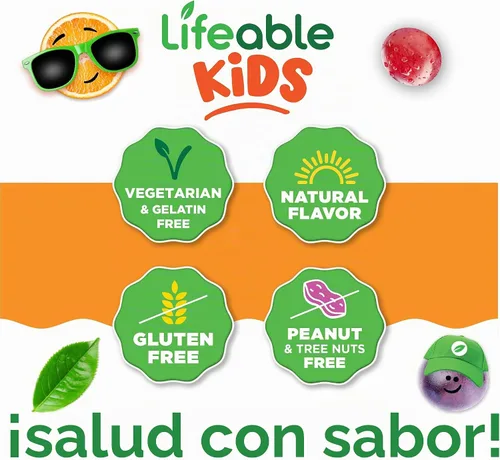 Vista 4 de Lifeable Gomitas de hierro para mujeres y hombres, 20 mg con vitamina C