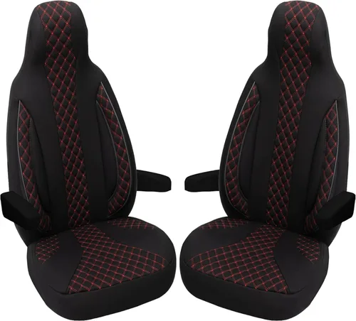 Vista 15 de Bremer SITZBEZÜGE Motorhome Seat Covers Ford Transit Custom Vanestro Atlantic Titanium WPL401 WPL401 - Black/Grey