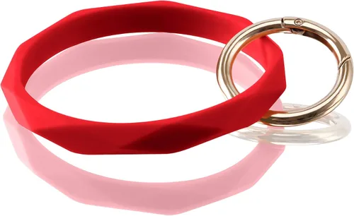 Vista 36 de Llavero pulsera de silicona para mujeres y niñas en forma de diamante