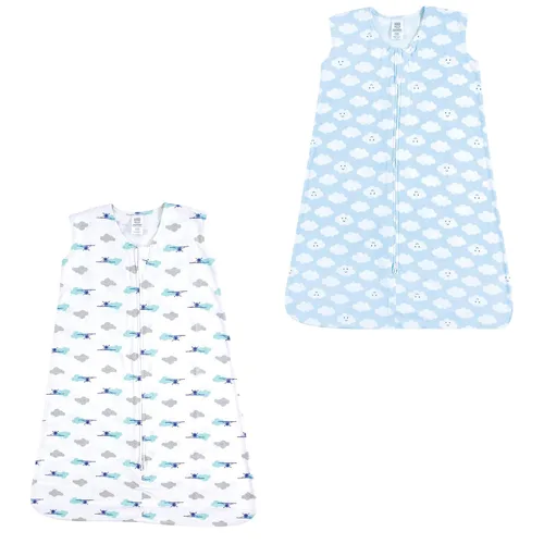 Vista 37 de Luvable Friends - Saco de dormir para bebé sin mangas, diseño unisex, Saco de dormir de algodón sin mangas, saco de dormir, manta, 0-6 meses