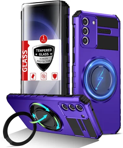 Vista 66 de Funda magnética para Samsung Galaxy Note 20 Ultra compatible con carga inalámbrica MagSafe, con 1 protector de pantalla, anillo de soporte integrado