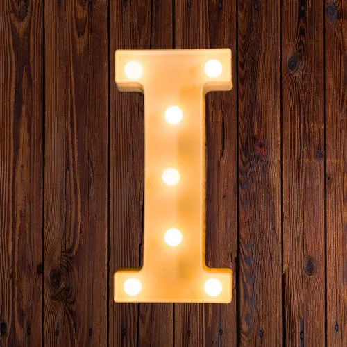 Vista 111 de Ulalaza Letrero de luz LED en blanco y negro, 2 letras AA alimentadas por batería para boda, fiesta de cumpleaños, lámpara de Navidad, luz nocturna