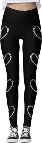 Vista 4 de soighxzc Leggings del día de San Patricio para mujer, con hojas de trébol, pantalones verdes, ajustados, con control de abdomen, pantalones de yoga