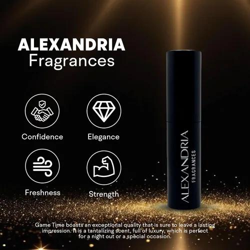 Vista 3 de Alexandria Fragrances Game Time Extrait de Parfum – Perfume de lujo de larga duración para hombres y mujeres – Fragancia unisex premium con notas