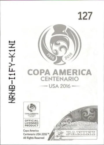 Vista 2 de 2016 Panini America Centenario Stickers #127 Oscar Romero