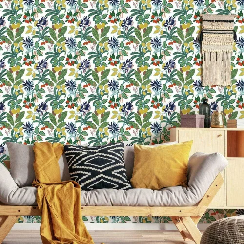 Vista 12 de RoomMates RMK11578RL Papel tapiz autoadhesivo Funky Jungle gris y amarillo