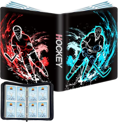Vista 9 de Carpeta de tarjetas de 4 bolsillos compatible con tarjetas PTCG, soporte para tarjetas TCG, colección de juegos de cartas intercambiables, se adapta