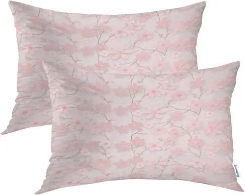Vista 55 de Batmerry Fundas de almohada decorativas con estampado digital de hojas verdes y gatos negros con estampado digital para sofá, cama, cremallera