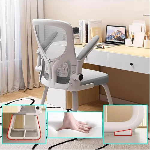 Vista 6 de Ergonomic Gaming Office Chair with Adjustable Lumbar Support, Breathable Mesh Back and Flip Armrests - Comfortable Stylish Computer Desk Chair for