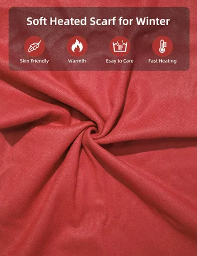Vista 4 de Heated Scarf for Women Include Rechargeable Battery, Electric Heated Scarf for Cold Weather