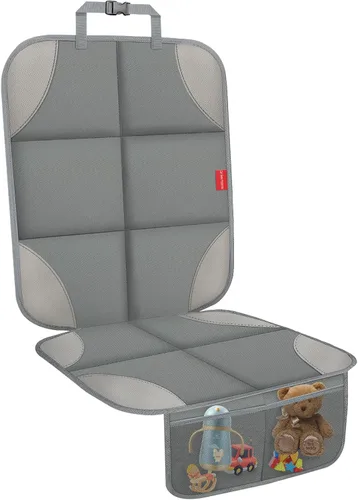 Vista 18 de Protector de asiento de coche, protectores de asiento de coche con acolchado grueso sin huellas Beige