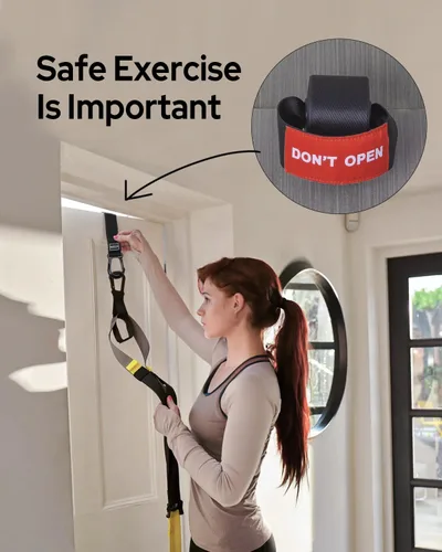 Vista 7 de Sozzy Door Anchor for Resistance Bands, Home Workout Equipment, Heavy Duty and Secure Design for Suspension Training, Rehab & Physical Therapy Ready
