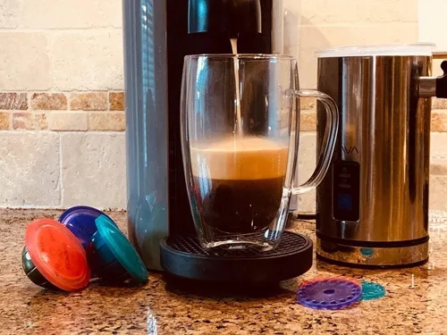 Vista 5 de My-Cap Cápsulas de silicona – Compatible con cápsulas Nespresso Vertuo – Tapón de cápsulas de café reutilizables, de grado alimenticio y sin BPA