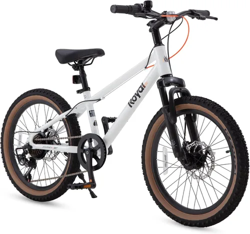 Vista 20 de RoyalBaby Bicicleta de montaña para niños y niñas, bicicleta ultraligera de aluminio con ruedas de 20 a 26 pulgadas para niños de 6 a 14 años
