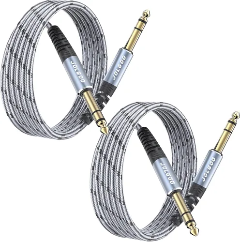 Vista 18 de JOLGOO Cable TRS de instrumento de 1/4 de pulgada de 3.3 pies, paquete de 2, cable de audio de un cuarto de pulgada, línea de interconexión