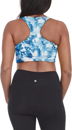 Vista 3 de Danskin Sujetador largo con espalda cruzada para mujer